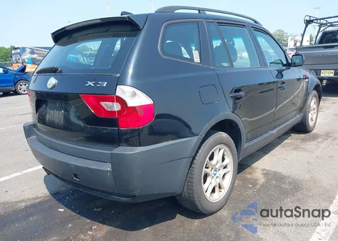 2004 BMW X3 2.5I z USA, uszkodzony, nr VIN WBXPA73414WB21163